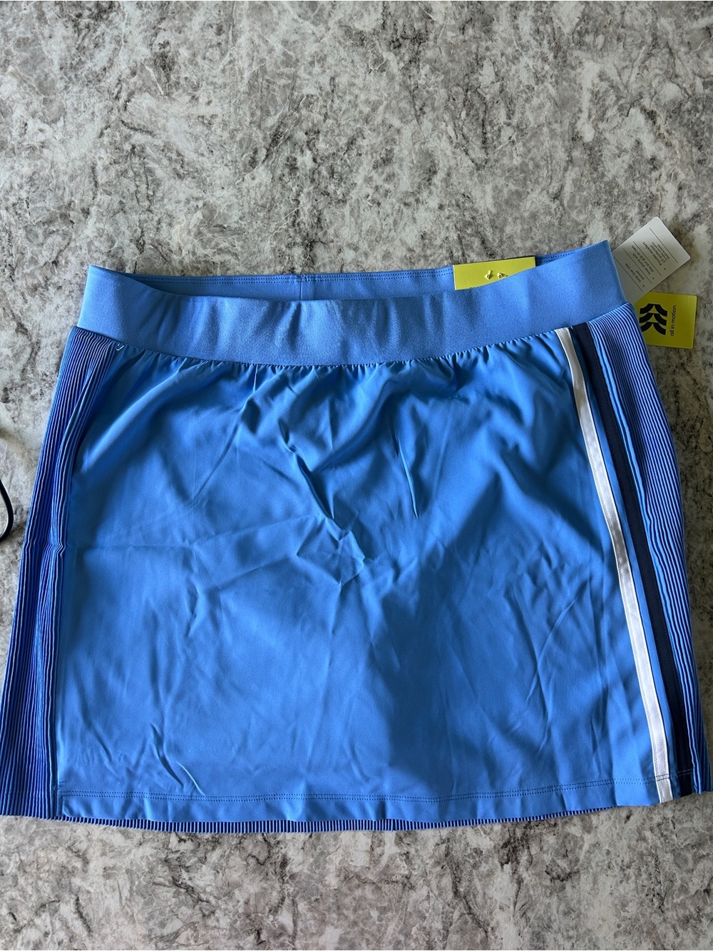all in motion Blue Athletic Skort with Side Stripe